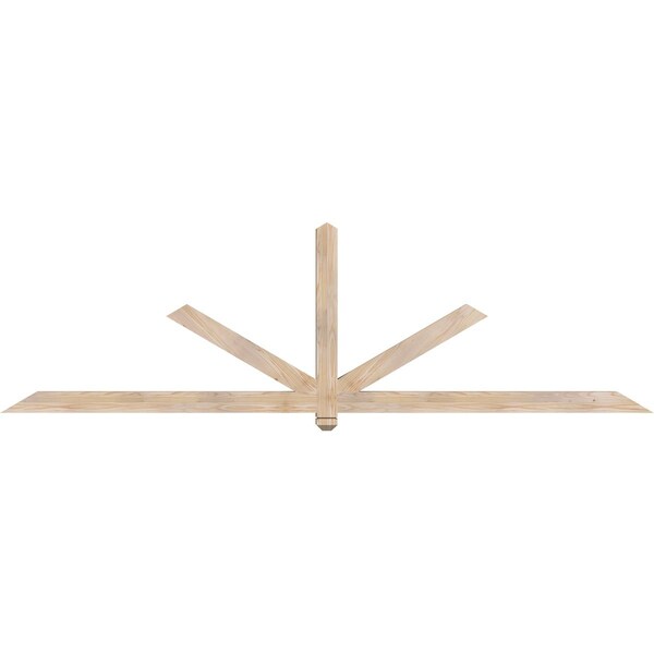 Ekena Millwork Kennewick Smooth Timber Gable Bracket, Douglas Fir, 108"W x 31 1/2"H x 3 1/2"D x 3 1/2"F, 7/12 Pitch GBW108X31X0404KEN00SDF - main